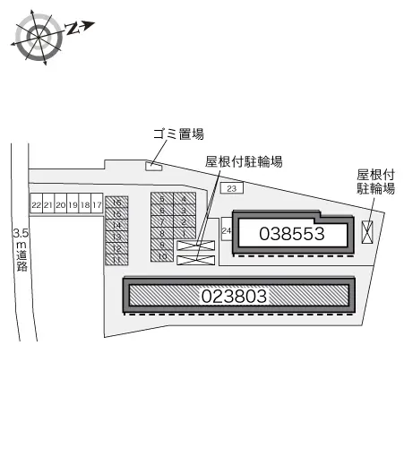 ★手数料０円★町田市鶴間 月極駐車場